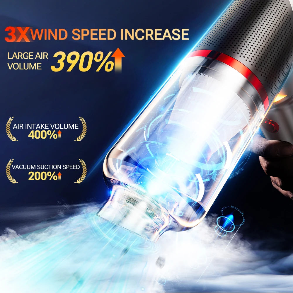 SZUK 178000Pa Car Vacuum Cleaner Wireless Handheld Cleaner Mini Cleaning Machine Strong Powerful Portable Vacuum Cleaner Car