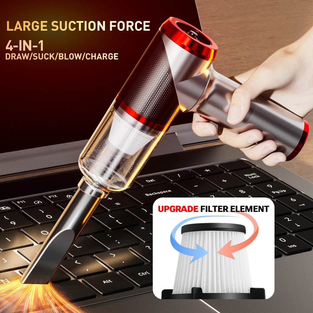 SZUK 178000Pa Car Vacuum Cleaner Wireless Handheld Cleaner Mini Cleaning Machine Strong Powerful Portable Vacuum Cleaner Car