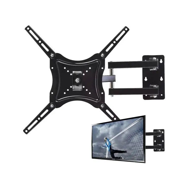 IPSDI Full Motion TV Wall Mount for 14-55 Inch Televisions, VESA 400x400mm, supports up to 40kg with 90-degree swivel, easy installation, perfect for LCD and plasma screens.