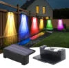 Super Bright RGB LED Solar Wall Lamp for Garden Fence Stairs Decorative Lighting Outdoor IP65 Rating Landscape Solar Step Light