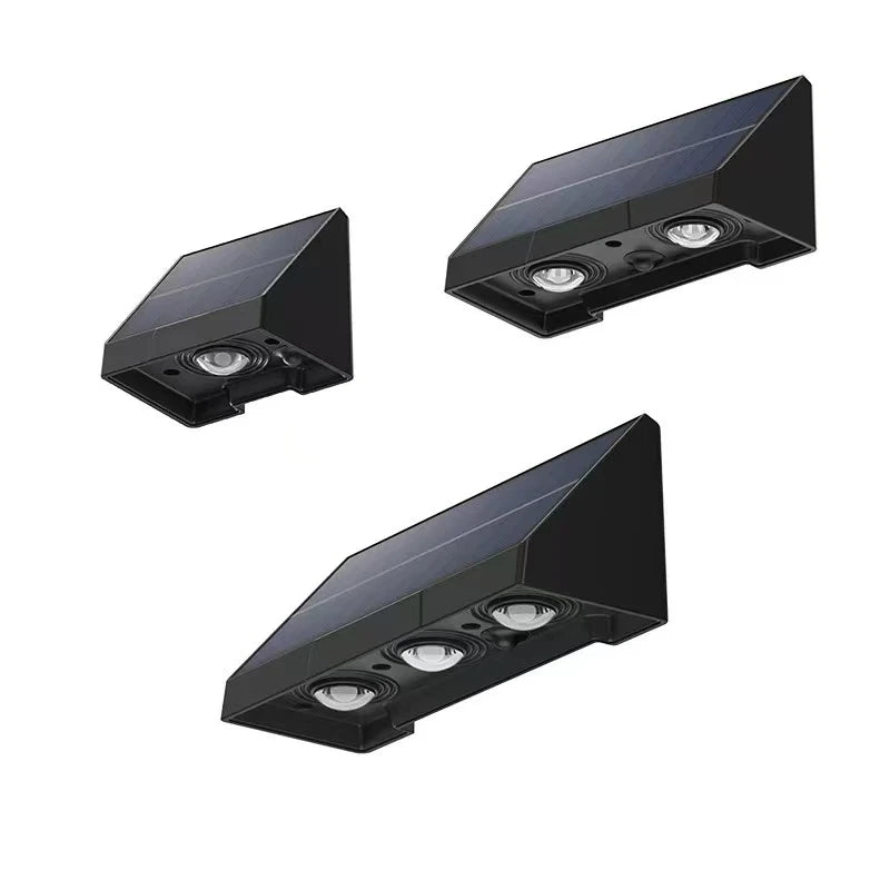 Waterproof IP65 LED Solar Powered Wall for Courtyard Garden Villa Exterior Door Night Scene Decorative Spotlights Outdoor Solar