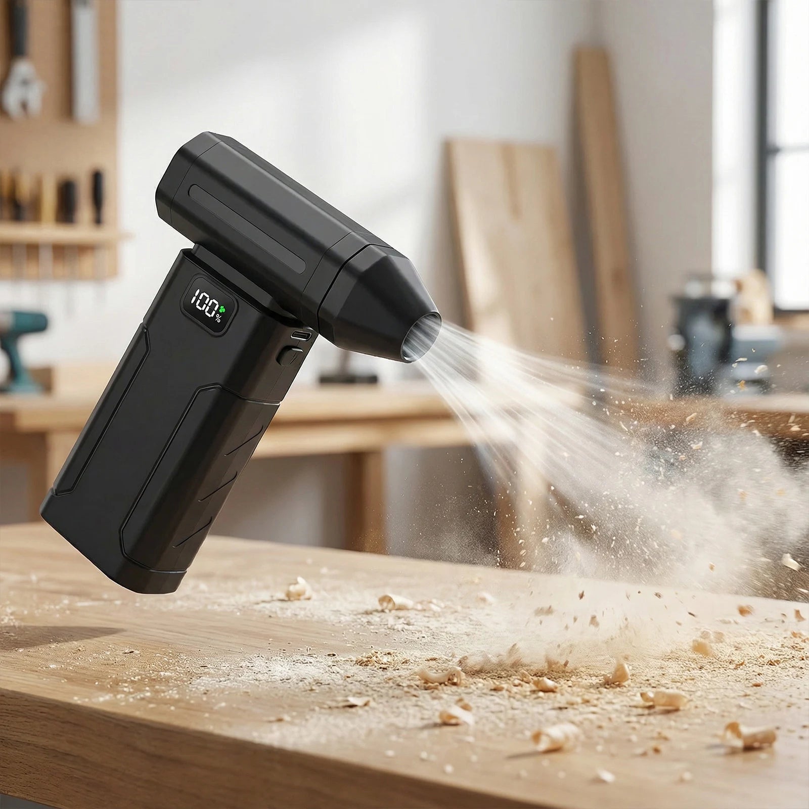 Ventilador Turbo Jet sin Escobillas X8 de 150000 RPM, Potente Soplador de Aire Eléctrico, Aspiradora de Aire Comprimido, Limpiador de Polvo Recargable de 6000 mAh
