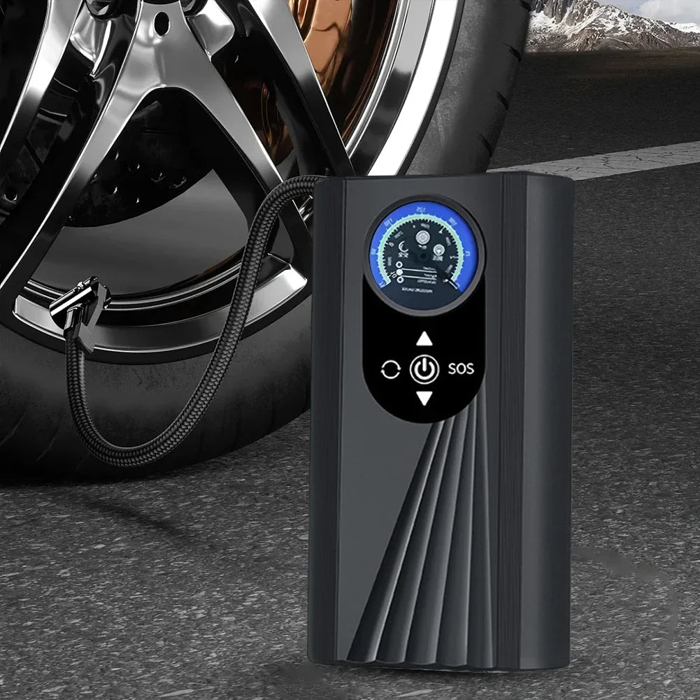 Inflador de neumáticos de coche portátil, bomba inflable de neumáticos de coche de 150PSI, bomba inflable Digital de alta precisión, pantalla LCD para motocicleta