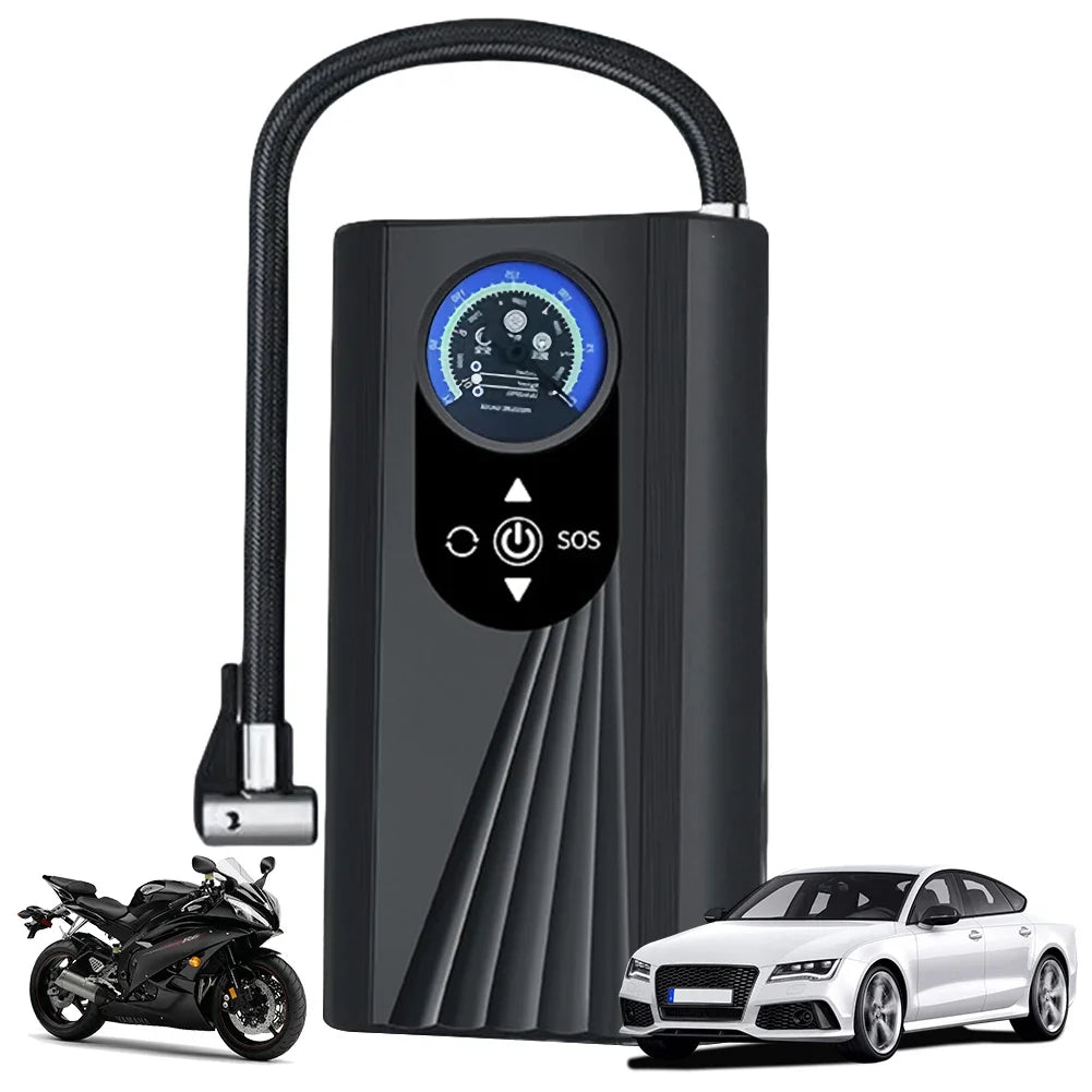 Inflador de neumáticos de coche portátil, bomba inflable de neumáticos de coche de 150PSI, bomba inflable Digital de alta precisión, pantalla LCD para motocicleta