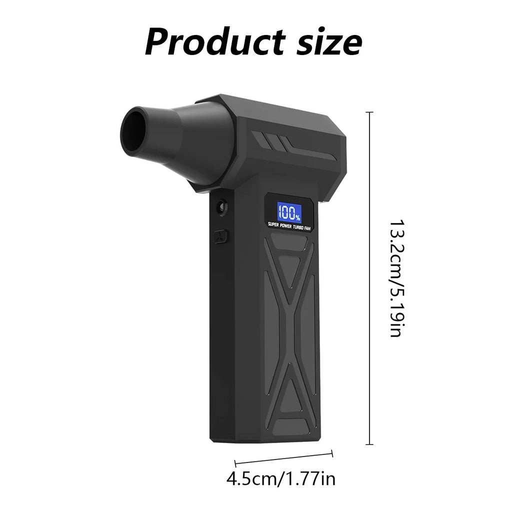Nuevo Soplador de aire P70 de 110000Rpm, soplador Turbo ajustable de 4 engranajes con pantalla de batería de luz Led, plumero de aire comprimido inalámbrico