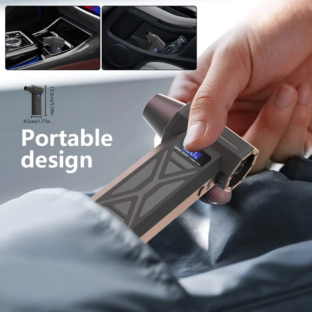 Nuevo Soplador de aire P70 de 110000Rpm, soplador Turbo ajustable de 4 engranajes con pantalla de batería de luz Led, plumero de aire comprimido inalámbrico