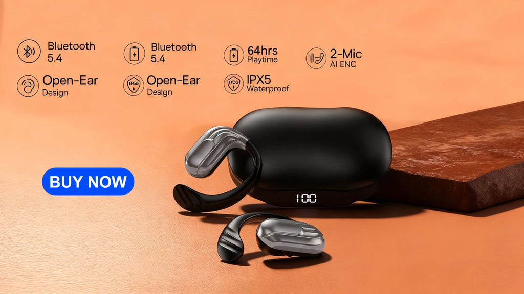 Auriculares Bluetooth 5,3 con traducción AI, compatibles con 135 idiomas, inalámbricos, para dormir, auriculares HiFi con reducción de ruido