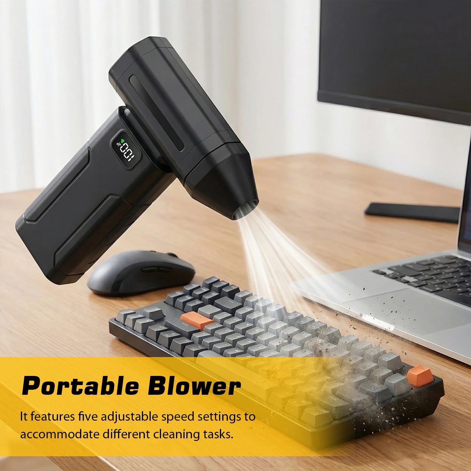 Ventilador Turbo Jet sin Escobillas X8 de 150000 RPM, Potente Soplador de Aire Eléctrico, Aspiradora de Aire Comprimido, Limpiador de Polvo Recargable de 6000 mAh