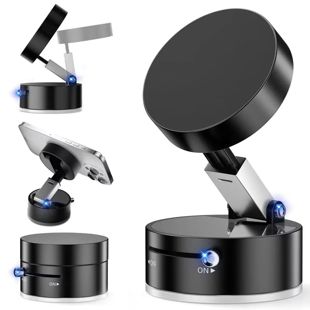 Vacuum adsorption magnetic car mobile phone holder 2025 new suction cup magnetic retractable foldable portable home desktop