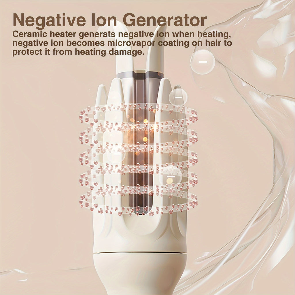 Automatic Hair Curler, 28mm Barrel, 4 Temperature Modes, Negative Ion Generator, Smart Timer and Sensor, Auto Off for Safety